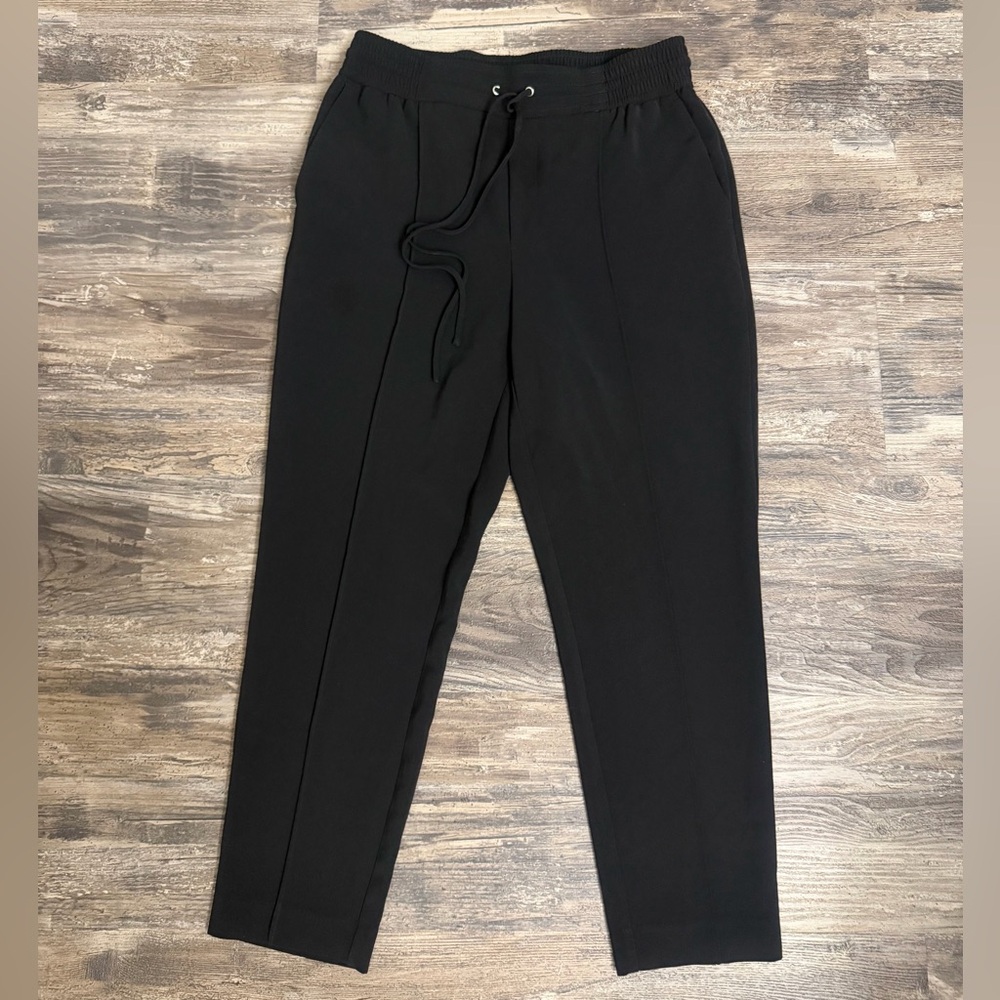 Nine West Women’s High-Waist Pull-On Drawstring Comfort Straight Leg Pants Sz 8 - Picture 2 of 6